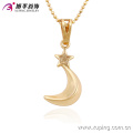 Xuping Fashion Charm 18k Gold-Plated Moon-Shaped Imitation Jewelry Necklace Pendant-32517